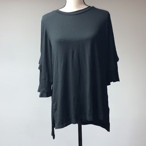 Emelia Ruffle 3/4 Sleeves Shirt Medium